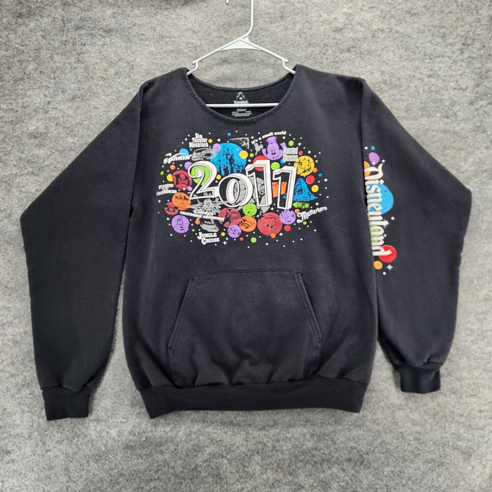 2011 Disneyland Sweatshirt Womens Medium Long Sleeve Black